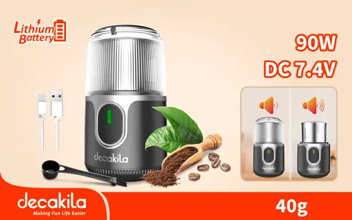 Decakila KMCF022B Cordless coffee grinder مطحنة قهوة شحن 7.4 فولت  