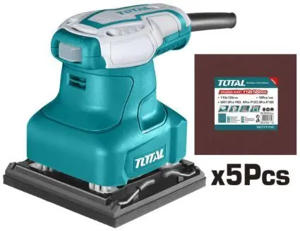 TOTAL TF2231106 Palm sander
240W حفافة مربع
110 X 100mm