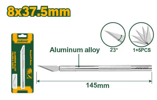 JADEVER JDSK1061 Precision hobby knife مشرط قلم المنيوم مع 5 نسلات