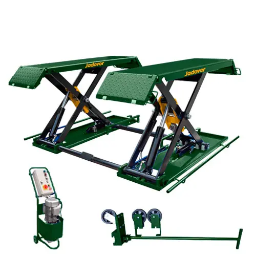 JADEVER JDHC6A03 Mobile mid-rise  scissor lift جك رفع سيارة متنقل 3 طن 1 متر لمحلات بيع الإطارات