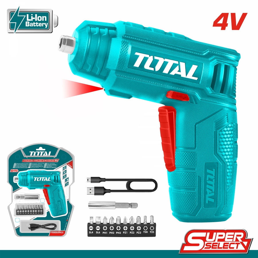 Lithium-Ion cordless screwdriver 4V
 مفك شحن