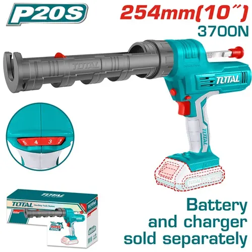 Total TCGLI2001 Lithium-ion caulking gun
 فرد سيلكون شحن 20 فولت بدون بطارية وشاحن