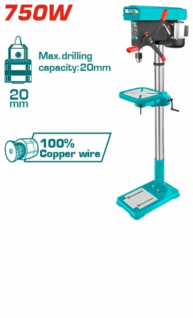 Total TDP207505 درل عامودي 20 ملم 750 واط