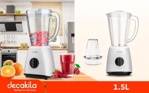 خلاط كهرباء 400 واط مع مطحنة Decakila KEJB034W Stand blender 