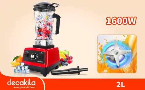 خلاط صناعي 1600 واط 2 لتر Decakila KEJB031R Powerful blender 