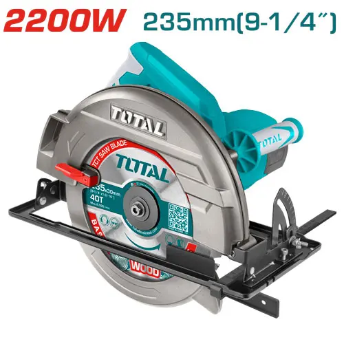 [6976057330213] منشار صينية 9.25 أنش   TOTAL TS122235622 Circular saw 2200W 