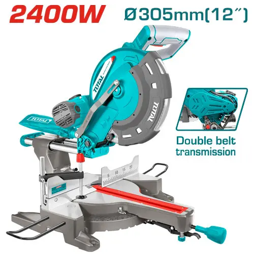 [6941639854401] Total TS42183057 Mitre saw
 منشار ذيل سحب مرحلتين 12 انش2400  واط