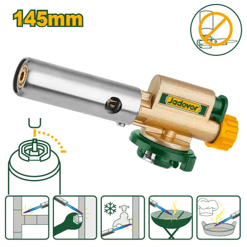 [6942210201348] JADEVER JDFG3603 Flame gun حراق غاز مع شعلة ثقيل نحاس