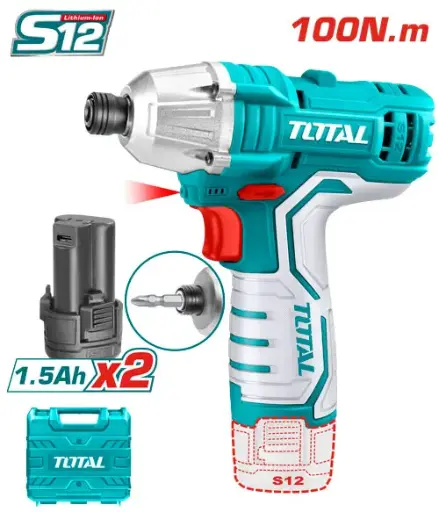 Total TIRLI1201 Lithium-Ion impact driver
 درل شد براغي 12 فولت